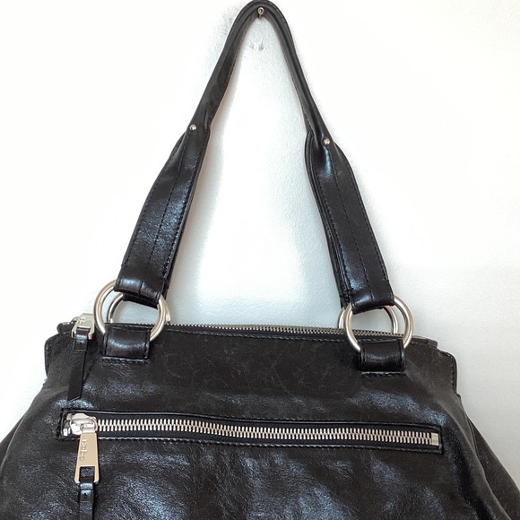 HOBO Leather Over-the-Shoulder Satchel Handbag - Picture 4 of 12